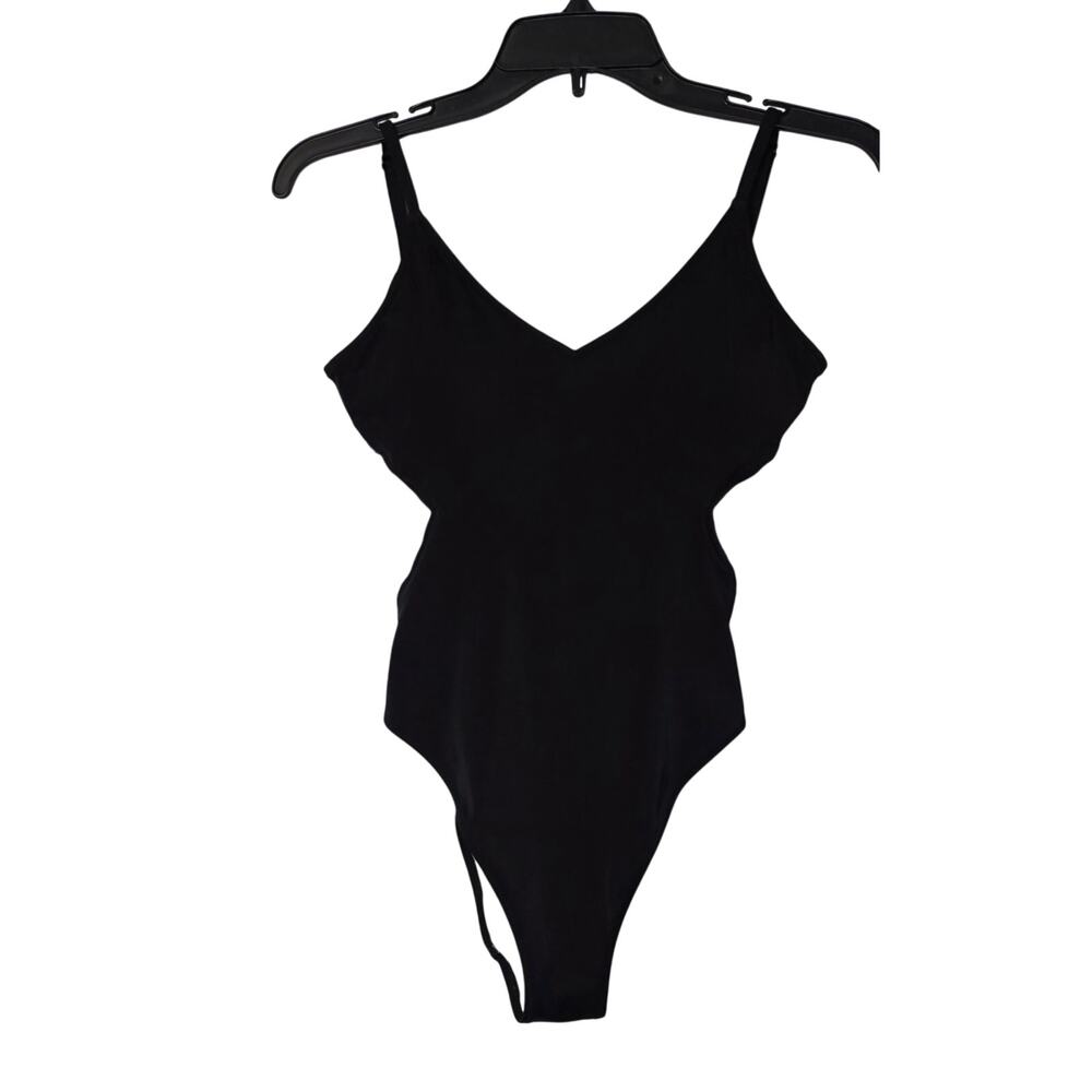 Victorias Secret Pink Strappy Side One Piece Black Multicolor Side Size Small